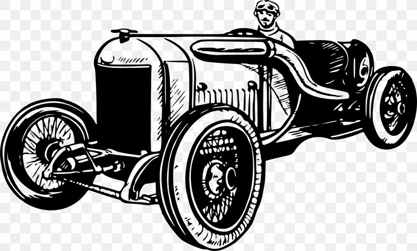 Vintage Car Classic Car Auto Racing Antique Car, PNG, 2398x1450px, Car, Antique Car, Auto Racing, Automotive Design, Black And White Download Free