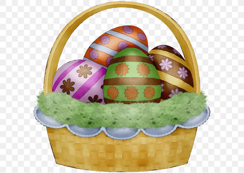 Easter Egg, PNG, 600x581px, Watercolor, Baking Cup, Basket, Easter, Easter Bunny Download Free