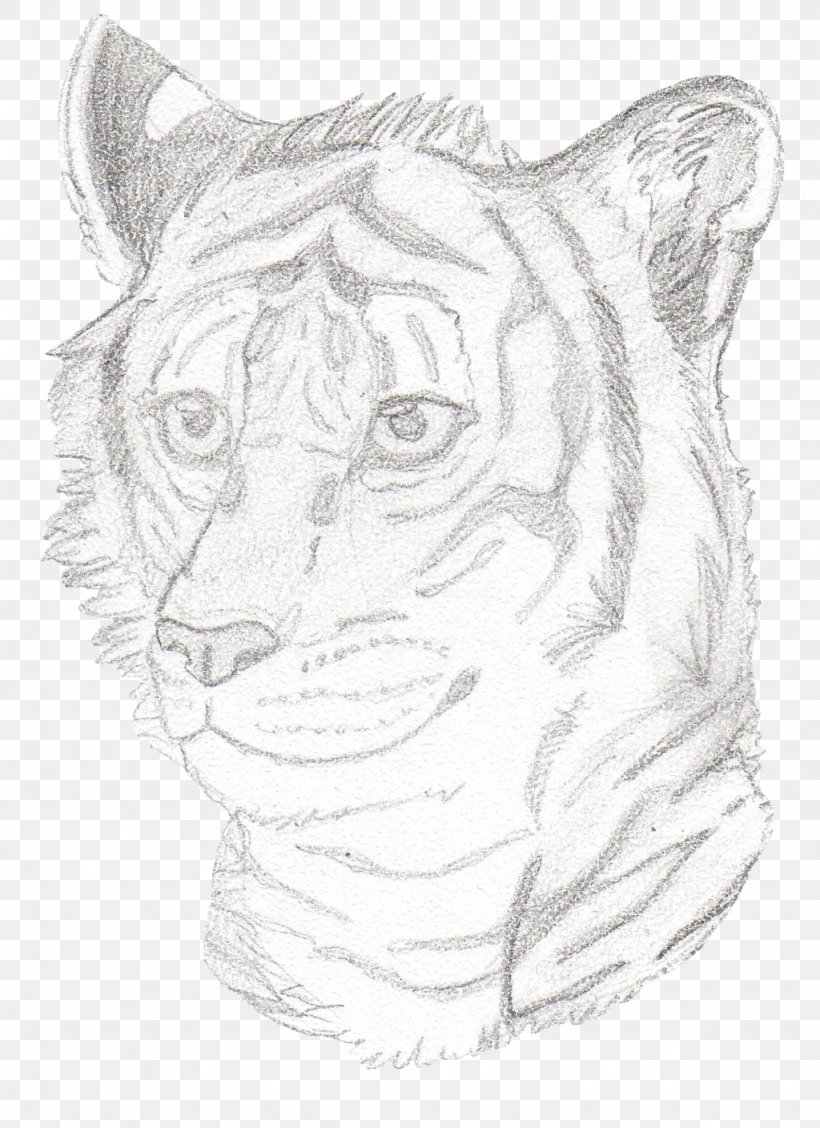 Tiger Whiskers Lion Visual Arts Sketch, PNG, 1024x1409px, Tiger, Art, Artwork, Big Cats, Black And White Download Free