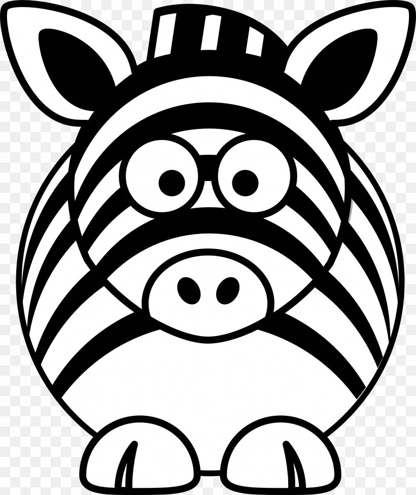Zebra Cartoon Clip Art, PNG, 1979x2355px, Zebra, Artwork, Black And White, Cartoon, Cuteness Download Free