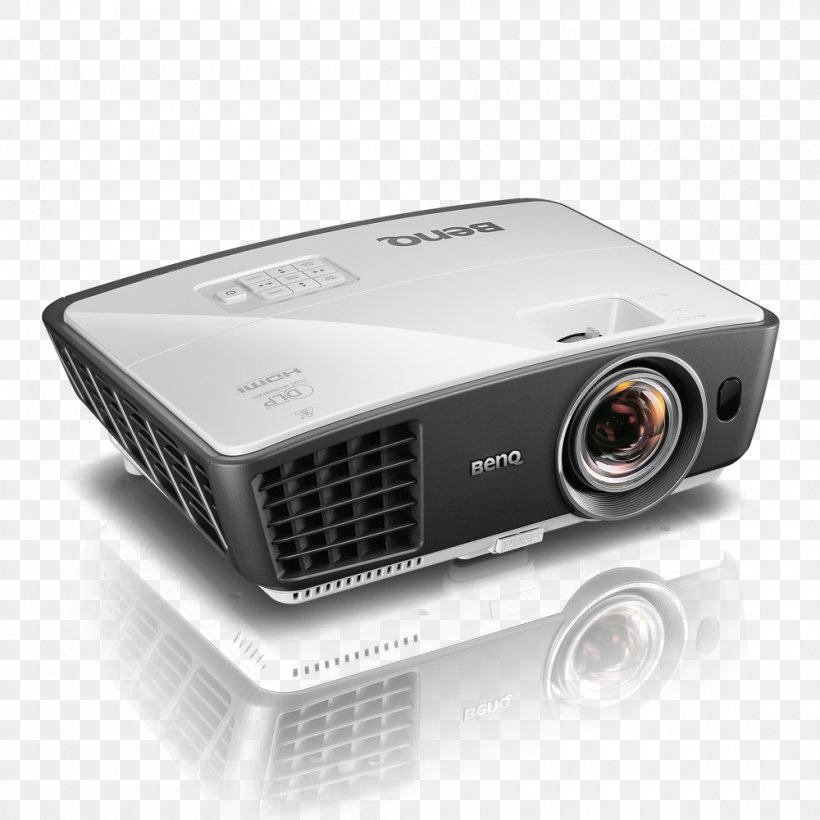 Multimedia Projectors BenQ Colorific W770ST Digital Light Processing Throw, PNG, 1000x1000px, Multimedia Projectors, Aspect Ratio, Benq, Benq Dlp Projector, Benq Projector Download Free