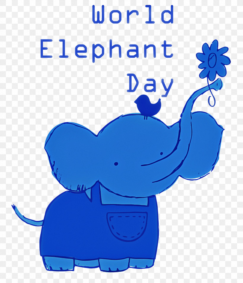 World Elephant Day Elephant Day, PNG, 2577x3000px, World Elephant Day, Behavior, Cartoon, Electric Blue M, Human Download Free