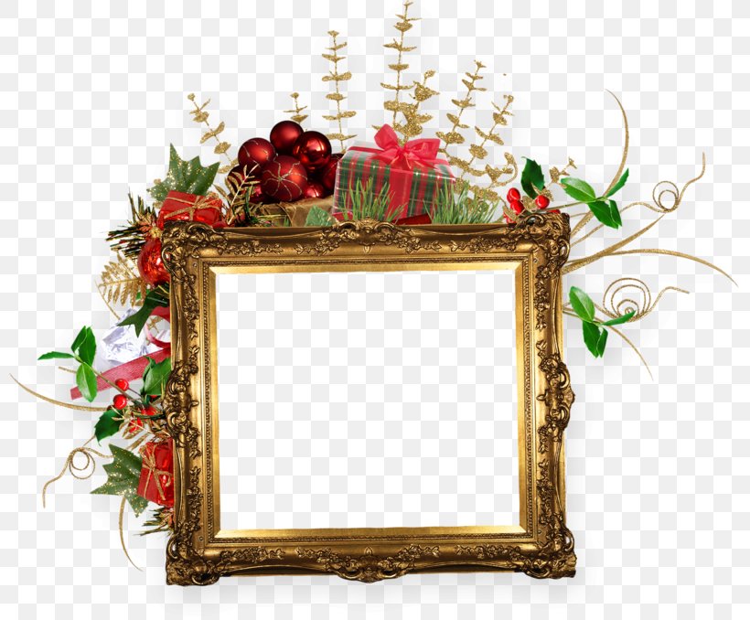 Picture Frames Film Frame Clip Art, PNG, 800x678px, Picture Frames, Christmas, Christmas Decoration, Christmas Ornament, Data Compression Download Free