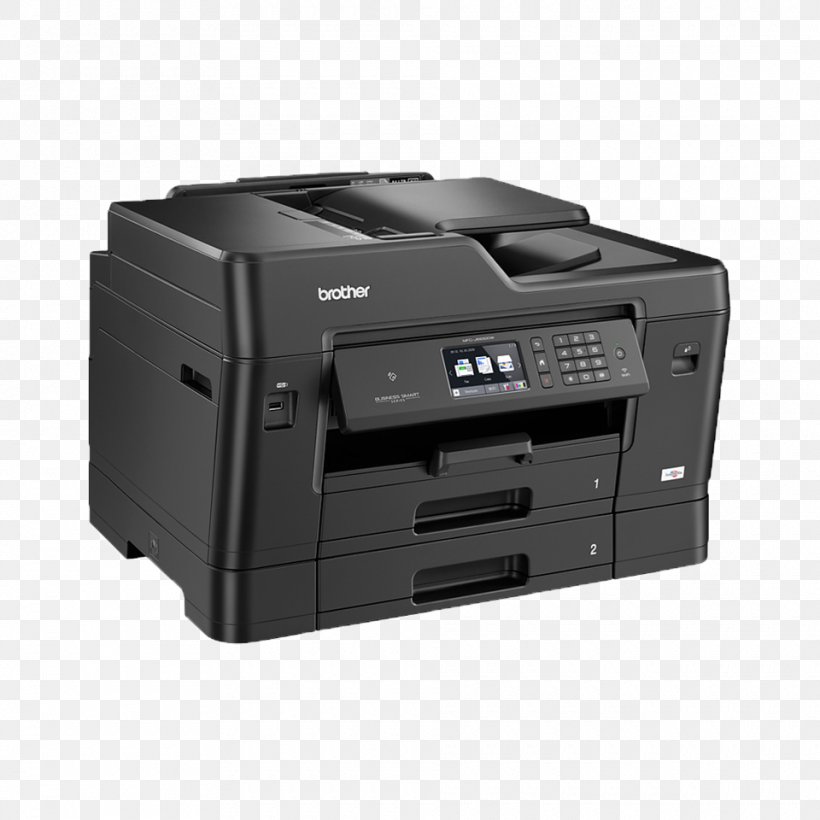 Multi-function Printer Inkjet Printing Brother Industries, PNG, 960x960px, Multifunction Printer, Automatic Document Feeder, Brother Industries, Business, Computer Download Free