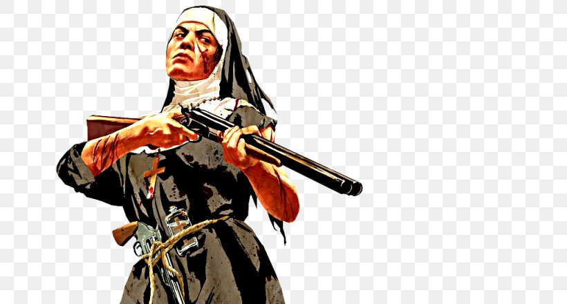 Red Dead Redemption: Undead Nightmare American Frontier Nun Western Video Game, PNG, 1024x550px, Watercolor, Cartoon, Flower, Frame, Heart Download Free