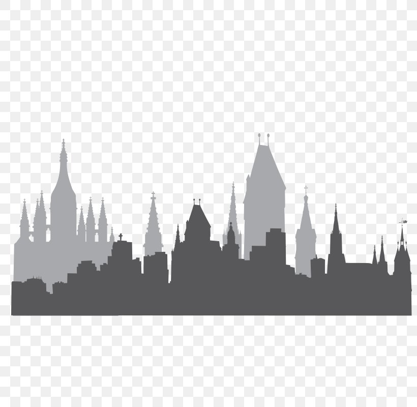 Skyline Silhouette Illustration, PNG, 800x800px, Skyline, Black And White, Building, City, Daytime Download Free