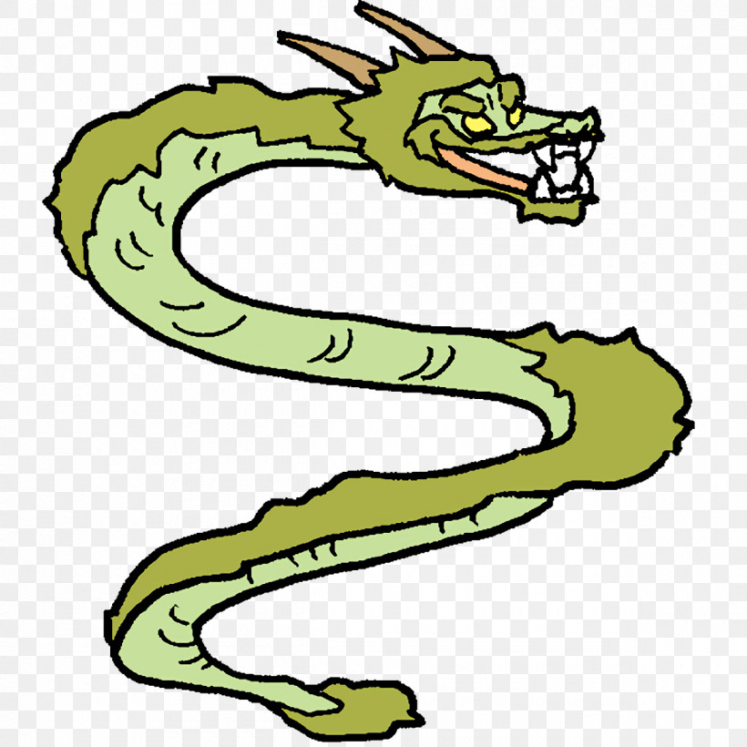 Cartoon Line Art Character Yellow Line, PNG, 1200x1200px, Cute Dragon, Area, Biology, Cartoon, Character Download Free