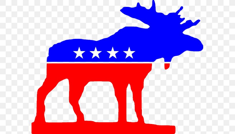 United States Moose Progressive Party Political Party Bumper Sticker, PNG, 599x469px, United States, Area, Artwork, Bumper Sticker, Deer Download Free