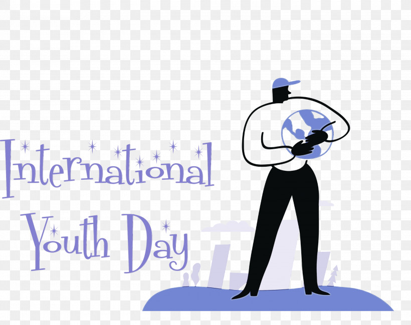 Public Relations Logo Organization Font Line, PNG, 3000x2377px, International Youth Day, Behavior, Cartoon, Geometry, Human Download Free