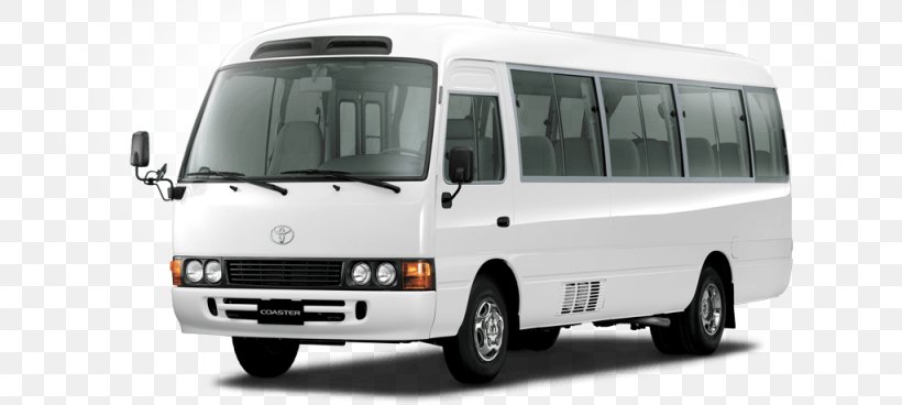 Toyota Coaster Toyota HiAce Bus Car, PNG, 1024x460px, 2018 Toyota Yaris Ia, Toyota Coaster, Brand, Bus, Car Download Free