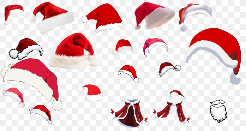 Santa Claus Christmas Ornament Character Headgear, PNG, 3492x1869px, Watercolor, Cartoon, Flower, Frame, Heart Download Free