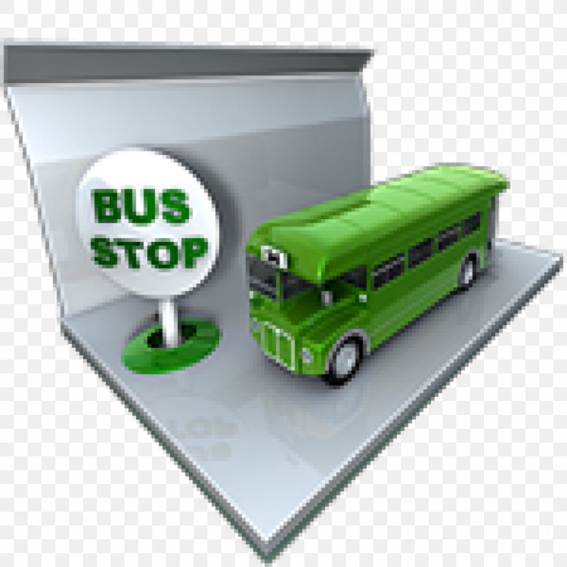 Bus Stop, PNG, 1024x1024px, Bus, Brand, Bus Interchange, Bus Stop, Green Download Free