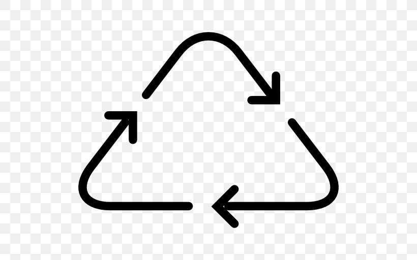 Recycling Symbol Arrow Circular Triangle, PNG, 512x512px, Recycling Symbol, Area, Auto Part, Black And White, Circular Triangle Download Free
