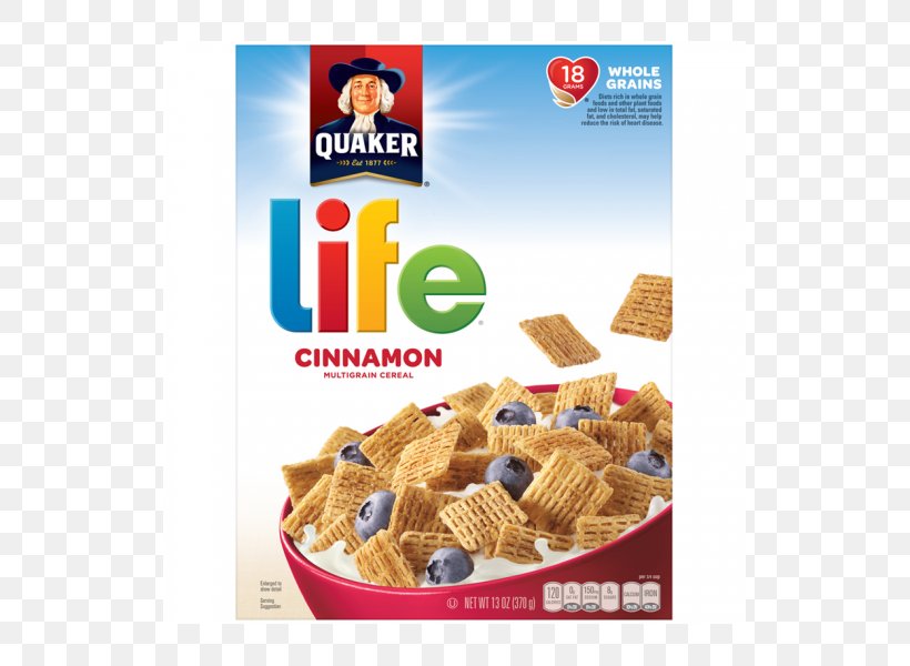 Breakfast Cereal Quaker Life Cereal Cinnamon Quaker Oats Company, PNG, 525x600px, Breakfast Cereal, Breakfast, Cinnamon, Commodity, Convenience Food Download Free