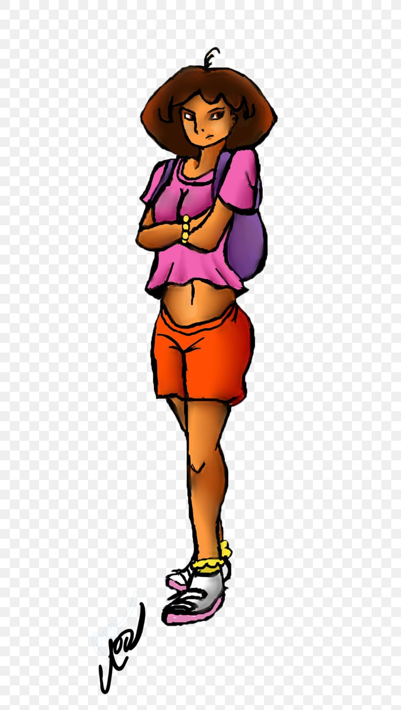 Dora The Explorer DeviantArt Diaper Adult, PNG, 550x1450px, Watercolor, Cartoon, Flower, Frame, Heart Download Free