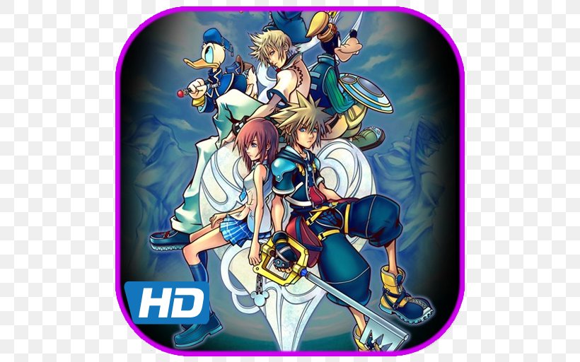 Kingdom Hearts II Kingdom Hearts Birth By Sleep Kingdom Hearts HD 1.5 Remix Kingdom Hearts HD 2.8 Final Chapter Prologue, PNG, 512x512px, Watercolor, Cartoon, Flower, Frame, Heart Download Free