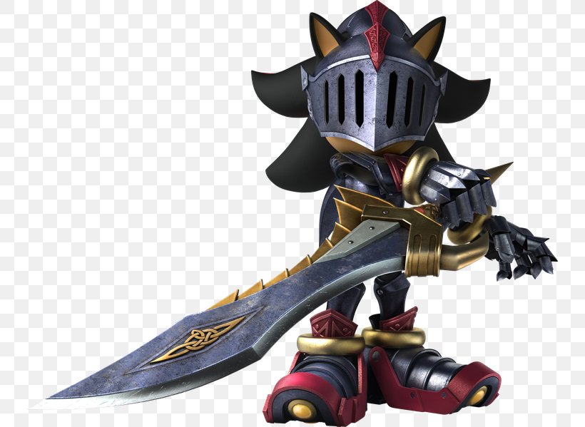 Sonic And The Black Knight Shadow The Hedgehog Lancelot Sonic CD Mario & Sonic At The Olympic Games, PNG, 744x599px, Sonic And The Black Knight, Action Figure, Cold Weapon, Excalibur, Fictional Character Download Free