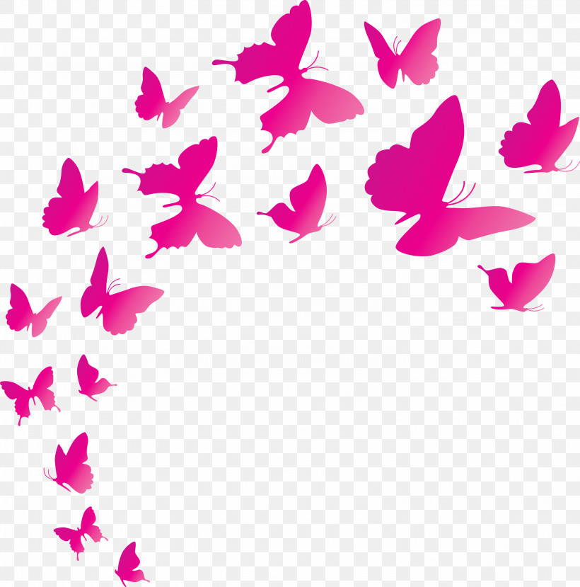 Butterfly Background Flying Butterfly, PNG, 2964x3000px, Butterfly Background, Flying Butterfly, Meter, Pink M Download Free