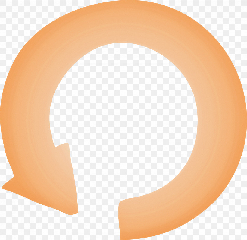 Circle Arrow Arrow, PNG, 3000x2914px, Circle Arrow, Arrow, Circle, Ear, Orange Download Free