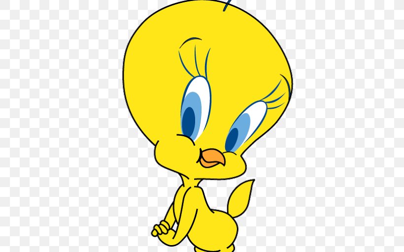 Tweety Sylvester Looney Tunes Cartoon Drawing, PNG, 512x512px, Tweety, Animated Cartoon, Animation, Area, Art Download Free