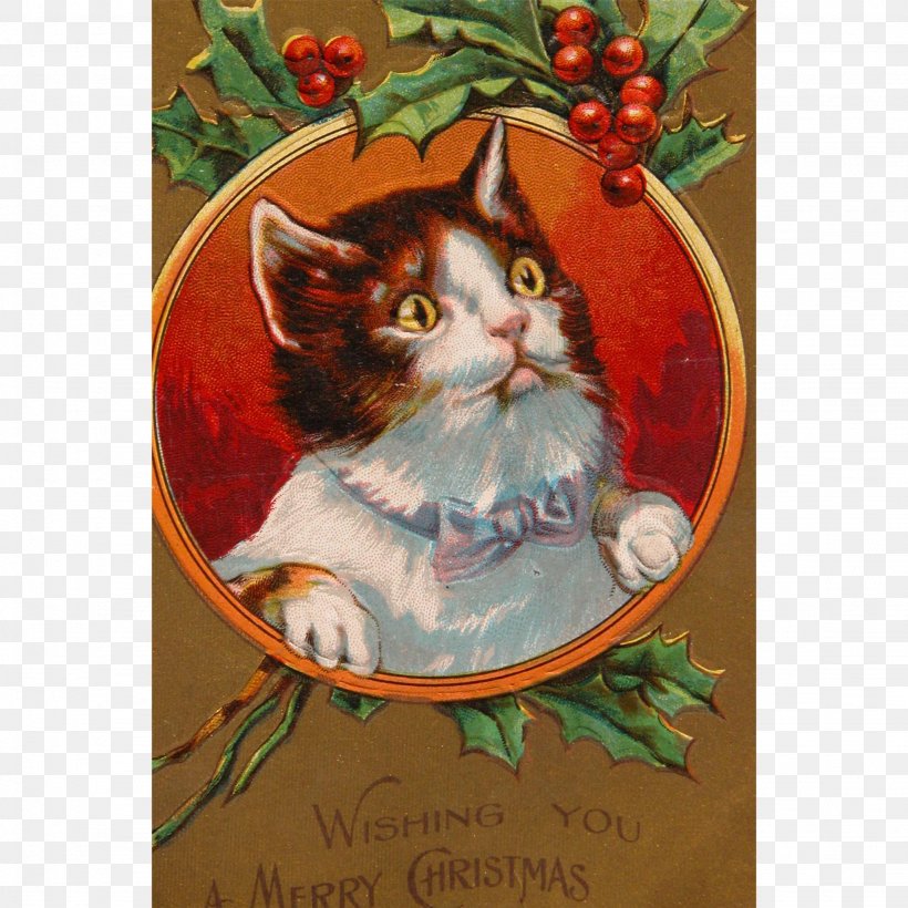 Cat Wedding Invitation Kitten Christmas Card, PNG, 2048x2048px, Cat, Cat Like Mammal, Christmas, Christmas And Holiday Season, Christmas Card Download Free