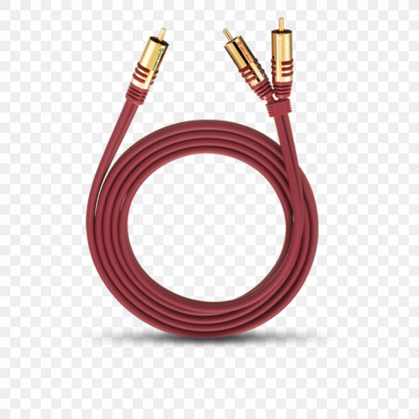 RCA Connector Electrical Cable Subwoofer Oehlbach RCA Audio/phono Cable Loudspeaker, PNG, 1200x1200px, Rca Connector, Amplifier, Audio, Cable, Cavo Audio Download Free