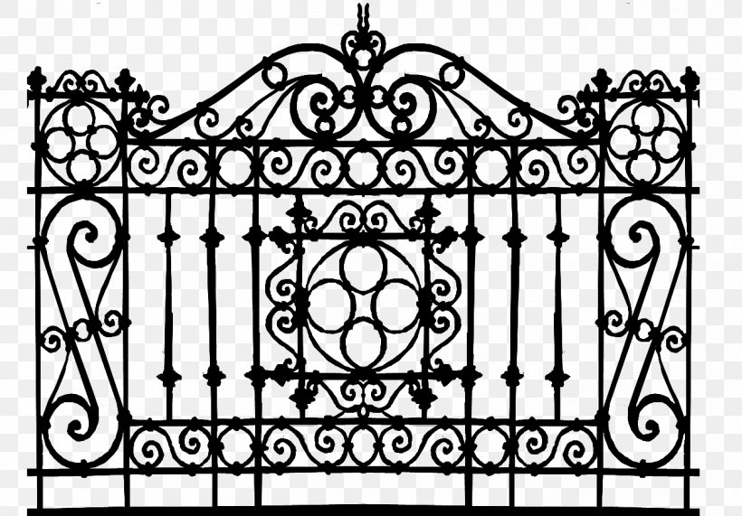 Gate Wrought Iron 3D Computer Graphics Deck Railing, PNG, 1262x880px, 3d Computer Graphics, 3d Modeling, Gate, Area, Black And White Download Free