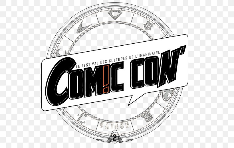 Logo Brand San Diego Comic-Con Organization, PNG, 532x519px, Logo, Black And White, Brand, Clock, Comics Download Free