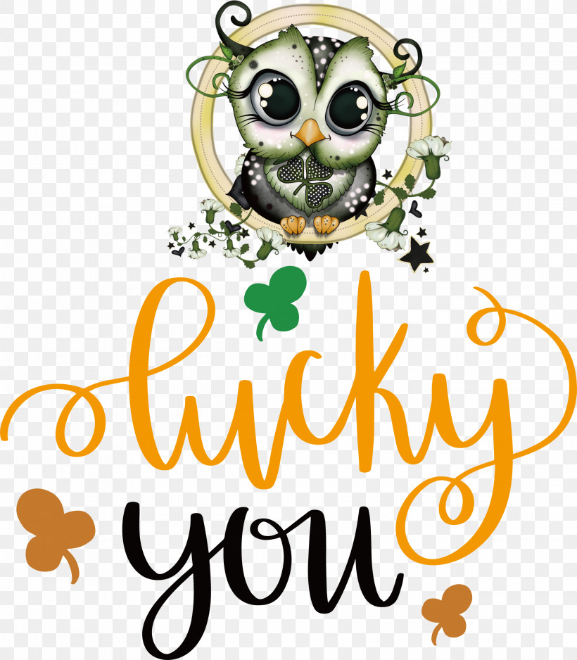 Lucky You Patricks Day Saint Patrick, PNG, 2620x3000px, Lucky You, Cartoon, Drawing, Logo, Owls Download Free