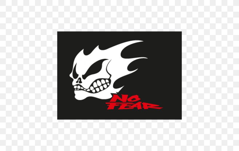 No Fear Logo Decal Sticker, PNG, 518x518px, No Fear, Black, Bone, Brand, Cdr Download Free