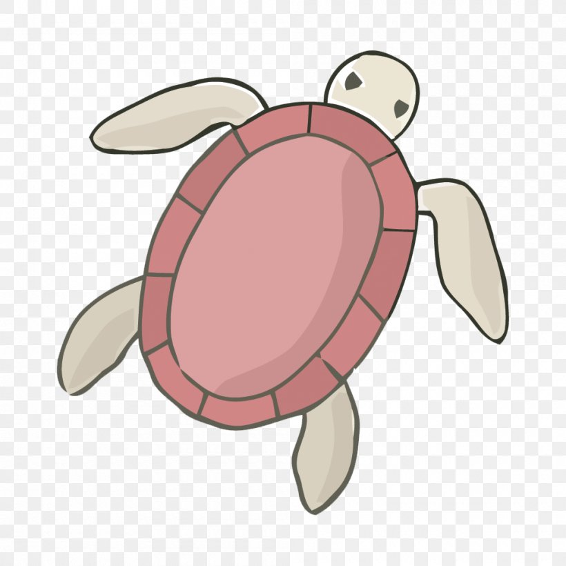 Sea Turtle Tortoise, PNG, 1000x1000px, Turtle, Cartoon, Computer Graphics, Painted Turtle, Pink Download Free