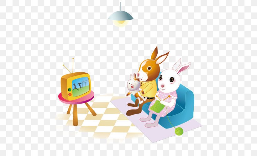 Television Rabbit Chinese Zodiac, PNG, 500x500px, Television, Animation, Art, Cartoon, Chinese Zodiac Download Free