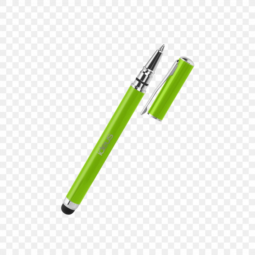 Ballpoint Pen Stylus Paper Touchscreen, PNG, 2200x2200px, Ballpoint Pen, Ball Pen, Capacitive Sensing, Color, Green Download Free