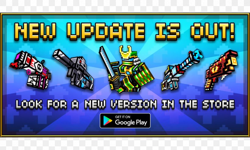 Pixel Gun 3D (Pocket Edition) Cyber Robot Android Weapon, PNG, 1200x720px, Pixel Gun 3d Pocket Edition, Advertising, Android, Banner, Blaster Download Free