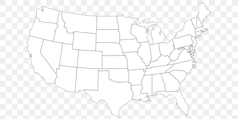 Unlabeled Us Map Maps Blank Simple Of United States In 7043