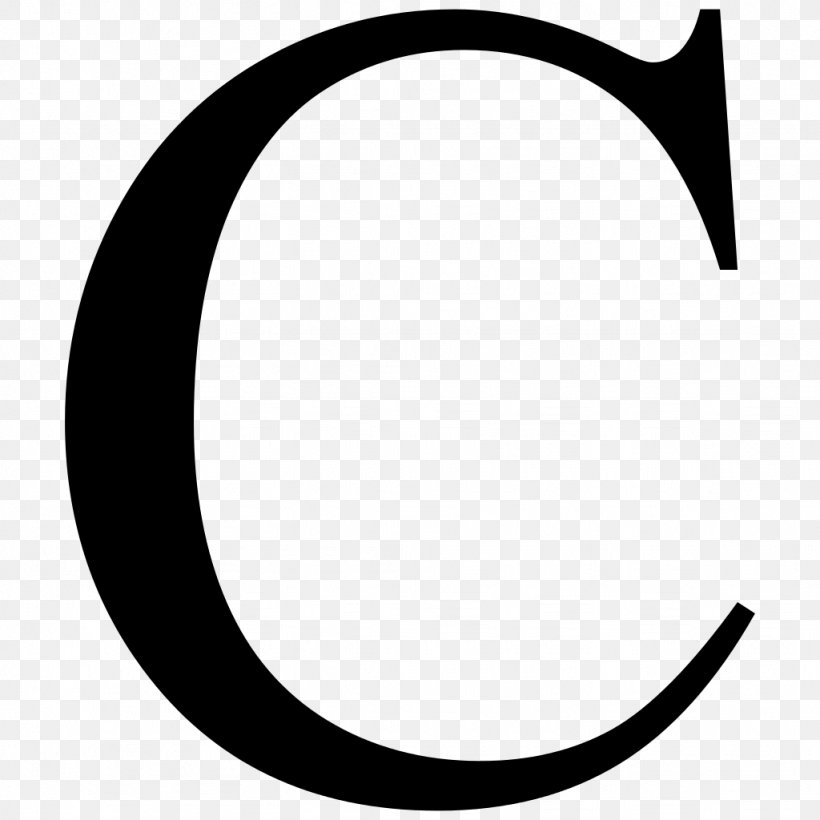 C English Alphabet Letter Clip Art, PNG, 1024x1024px, Alphabet, Area, Black, Black And White, Crescent Download Free