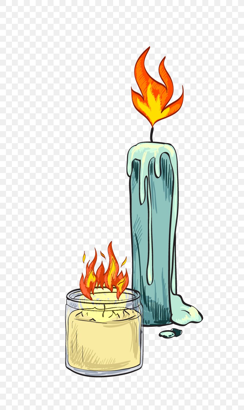 Candle Vecteur Computer File, PNG, 754x1375px, Candle, Art, Cartoon, Flower, Food Download Free