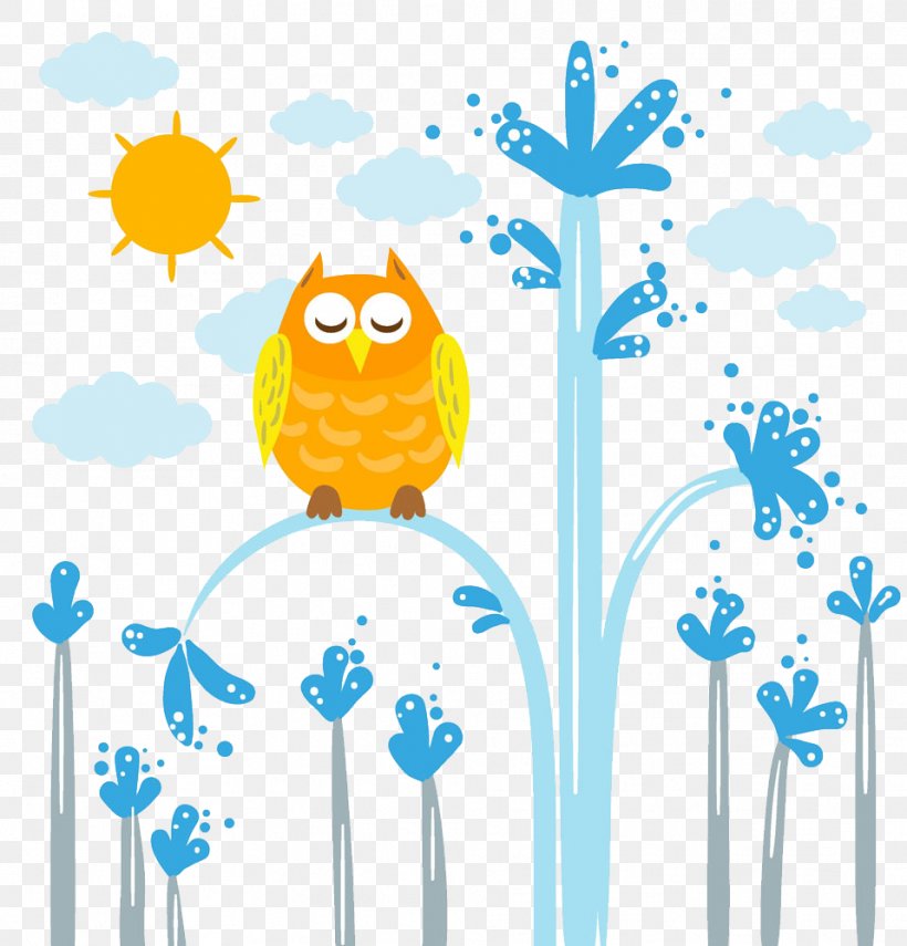 Owl Cartoon Illustration, PNG, 958x1000px, Owl, Area, Art, Artwork, Beak Download Free