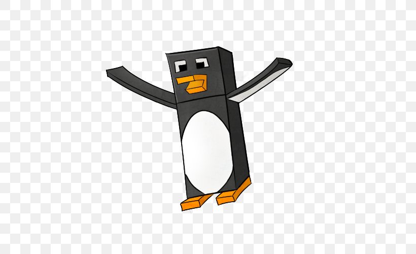 Penguin Minecraft Drawing Image Bird, PNG, 500x500px, Penguin, Animal, Bird, Blog, Drawing Download Free