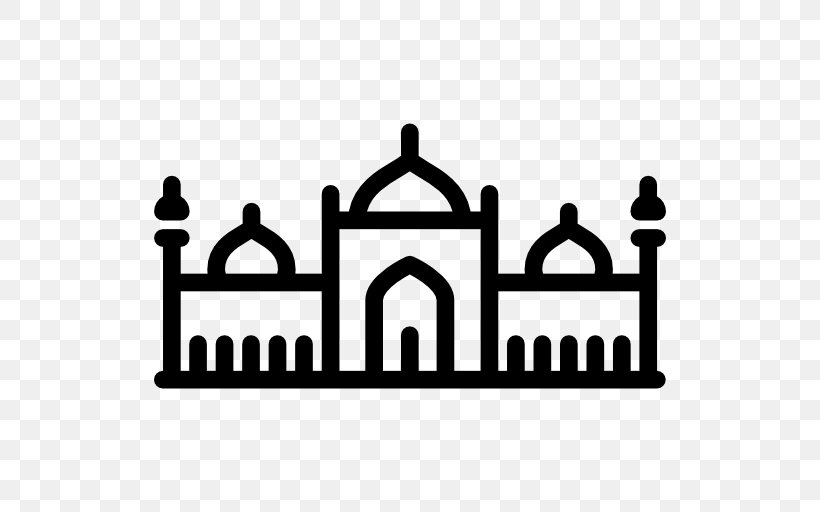 Badshahi Mosque Pakistan Monument Minar-e-Pakistan Clip Art, PNG, 512x512px, Badshahi Mosque, Area, Black And White, Brand, Building Download Free