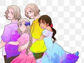 Family Tree 5 Member Frame - France French Family #3 Hetalia: Axis Powers French Language PNG