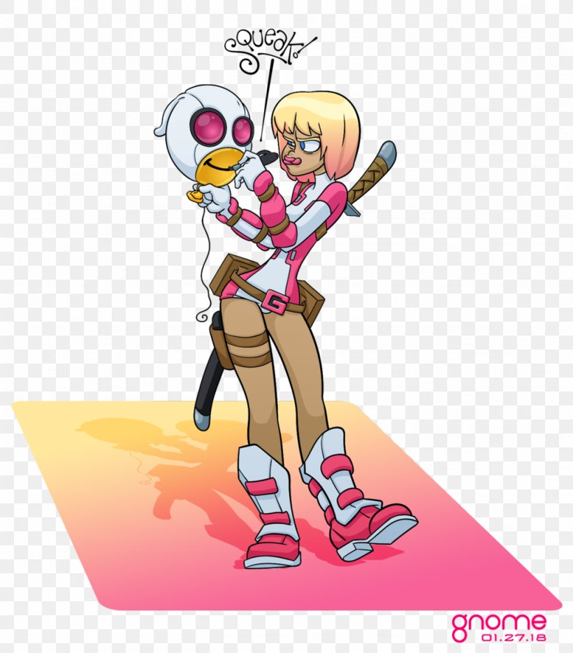 Gwenpool Art Drawing Comics, PNG, 1024x1167px, Watercolor, Cartoon, Flower, Frame, Heart Download Free