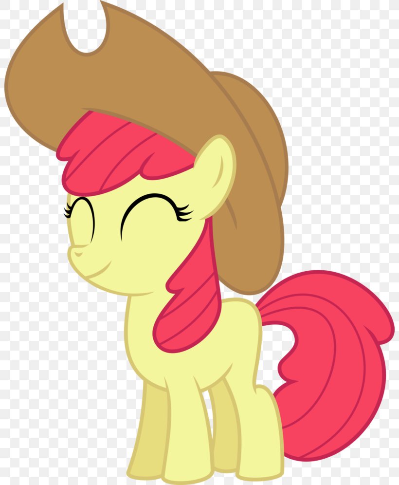 Pony Apple Bloom Applejack Hat Horse, PNG, 802x996px, Watercolor, Cartoon, Flower, Frame, Heart Download Free