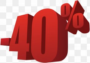 40% Off Sale Transparent Image - Sales Clip Art PNG