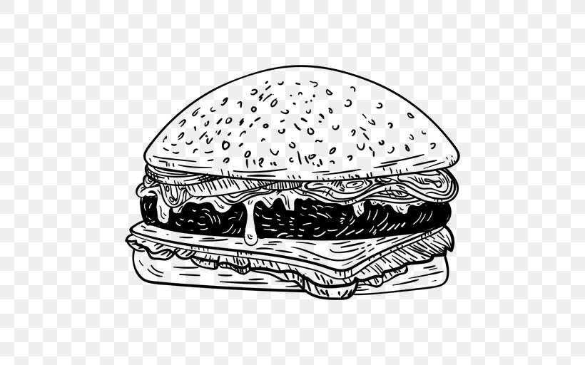 Pizza Art, PNG, 512x512px, Hamburger, Cheeseburger, Drawing, Food, Line Art Download Free