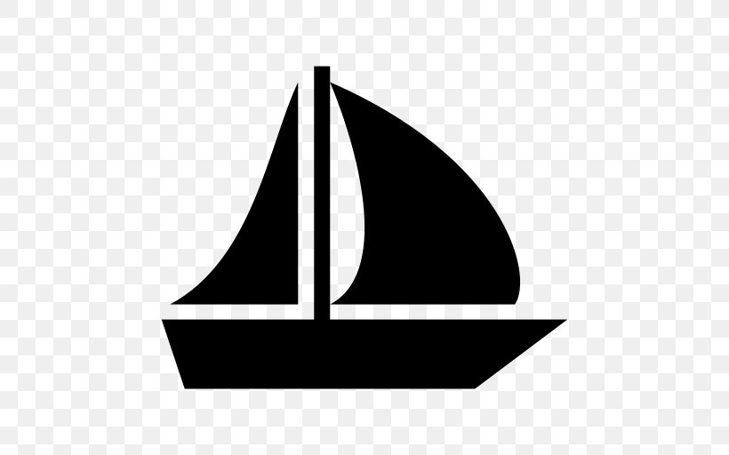Sailboat Black & White Clip Art, PNG, 512x512px, Sailboat, Black And White, Black White, Boat, Brand Download Free