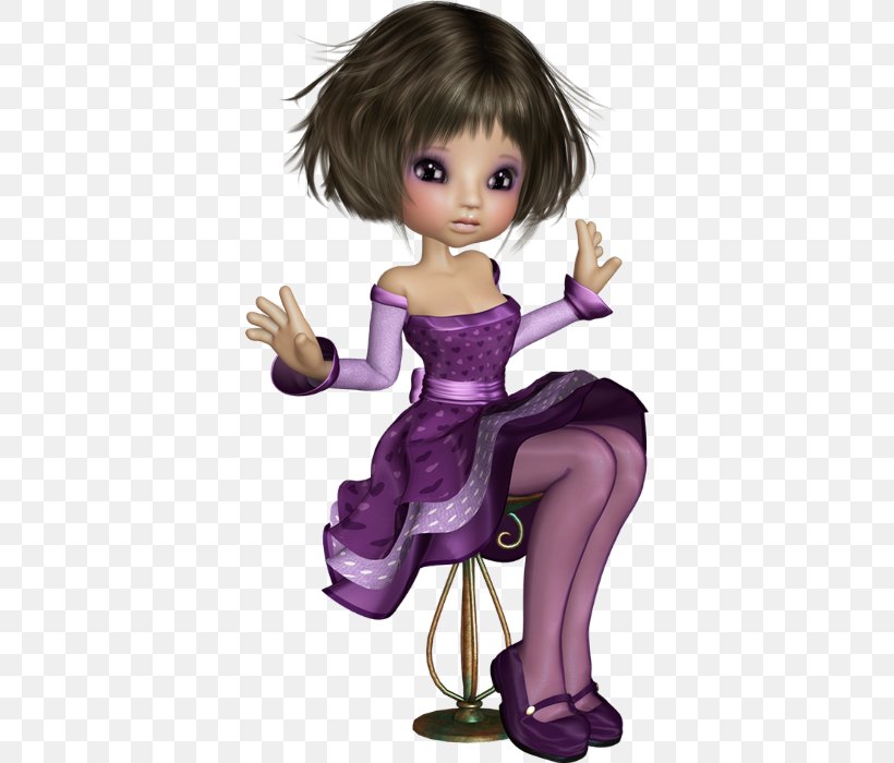 Brown Hair Cartoon Character Doll, PNG, 370x700px, Watercolor, Cartoon, Flower, Frame, Heart Download Free