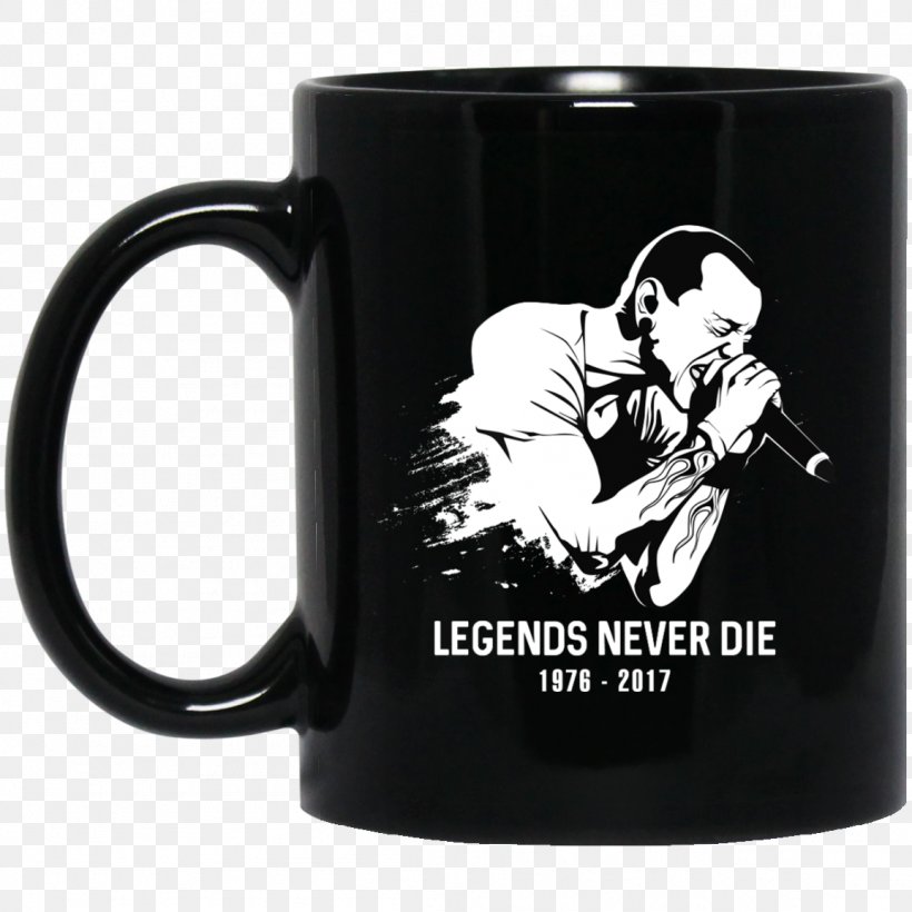 Coffee Cup Mug T-shirt Linkin Park Legends Never Die, PNG, 1155x1155px, Coffee Cup, Black, Ceramic, Chester Bennington, Cup Download Free