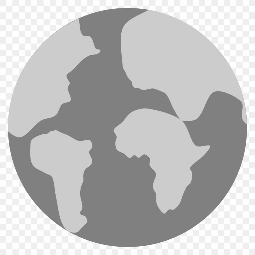 Earth Pangaea Globe Continent Antarctica, PNG, 1024x1024px, Earth, Antarctica, Black And White, Continent, Continental Drift Download Free