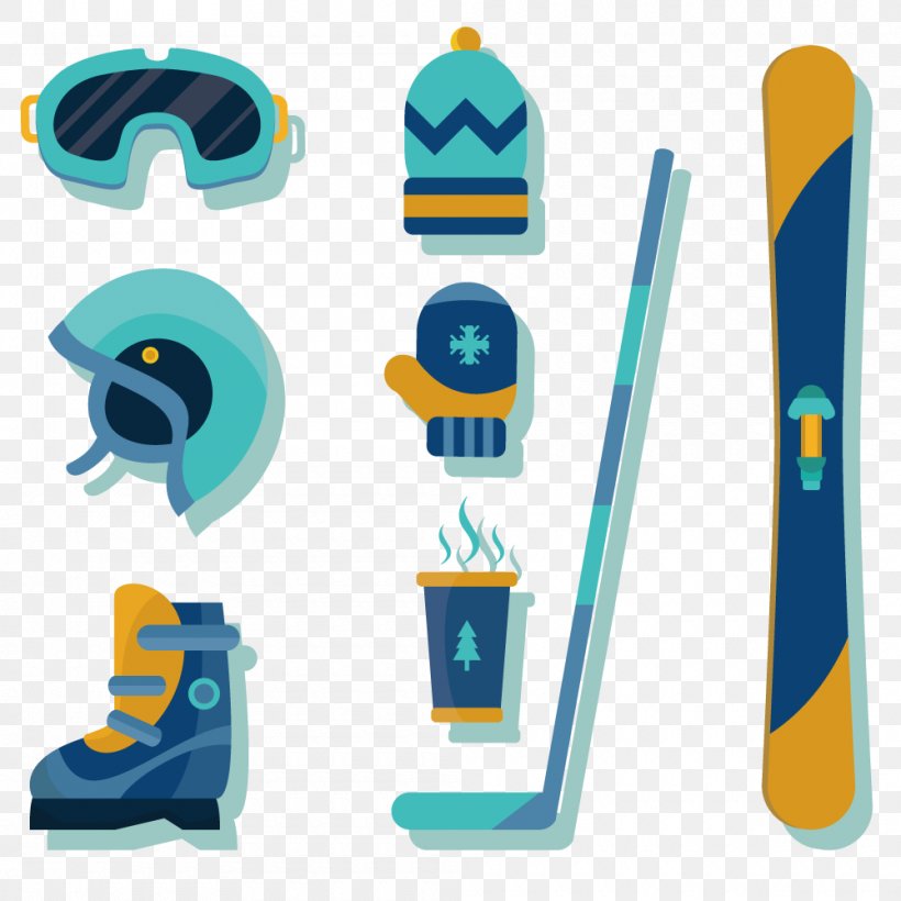 Skiing Euclidean Vector, PNG, 1000x1000px, Skiing, Flat Design, Hockey, Ski, Skiboarding Download Free